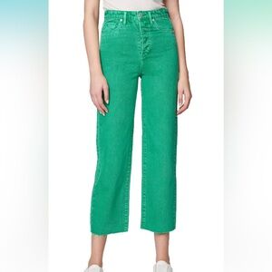 NWT BLANKNYC] Womens Straight Leg Five Pocket Green Colored Jeans